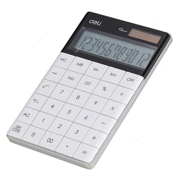Deli Modern Calculator, E1589, LCD, 12 Digits