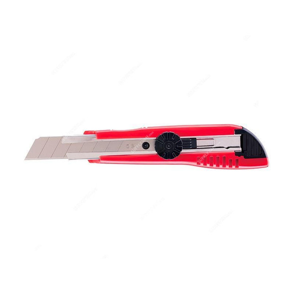 Deli Snap-Off Utility Knife, E2043, 9MM, Red, PK12