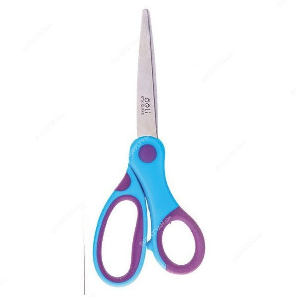Deli Scissor, E37454, 152MM, Blue/Purple