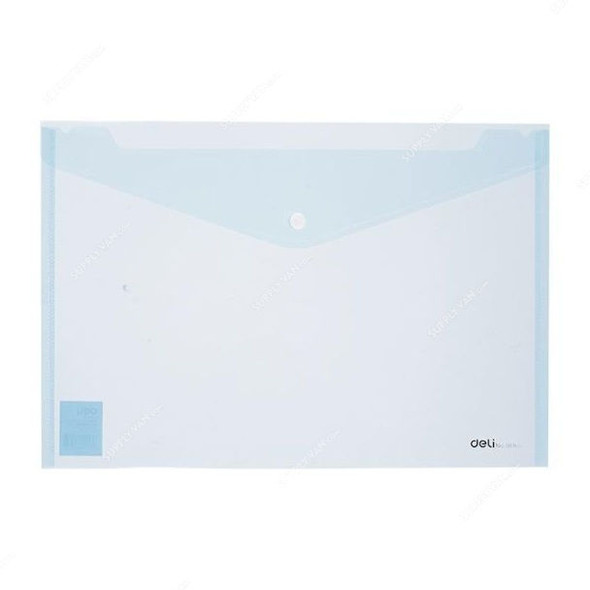 Deli File Bag, E38165, FC, Translucent Blue