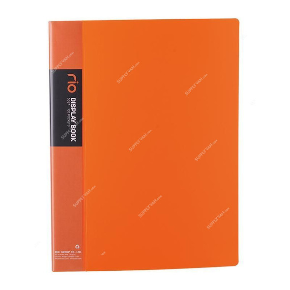 Deli Display File, E5037, 100 Pockets, Orange