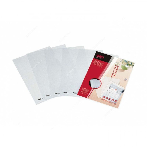 Deli File Cover, E5706, Transparent, PK10