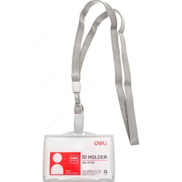 Deli Name Badge, E5744, Strap Clip, 53MM