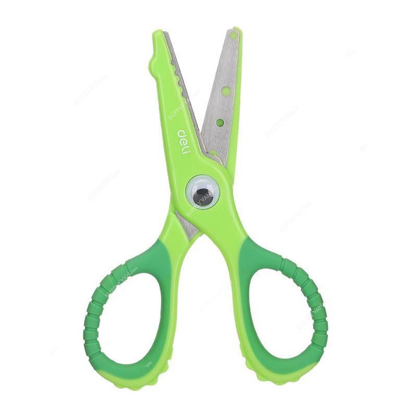 Deli Scissor, E6071, 134MM, Green