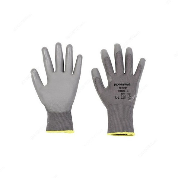 Honeywell Gloves, RNH, PU FIRST GREY, Size10, Grey, PK20