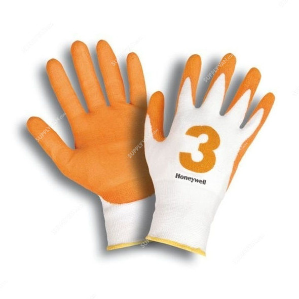 Honeywell Gloves, KHR8, Check and Go, Size10, Amber and White, PK20