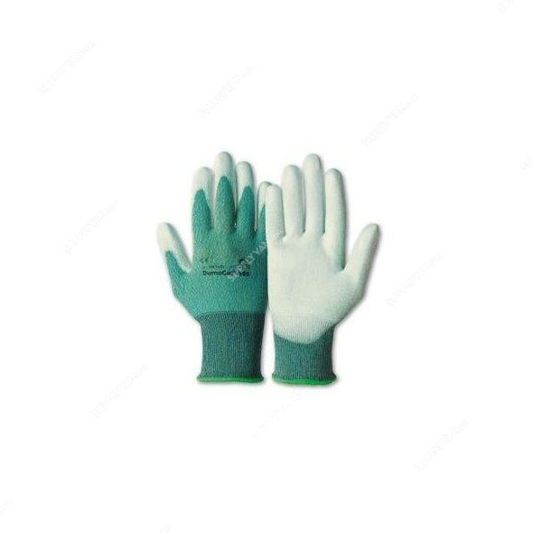 Honeywell Gloves, JVM, DumoCut, Size10, Green and White, PK20
