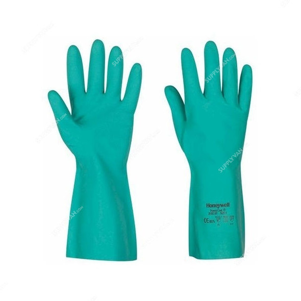 Honeywell Gloves, HDF, POWERCOAT 953-01 Nitraf, Size10, Green, PK20
