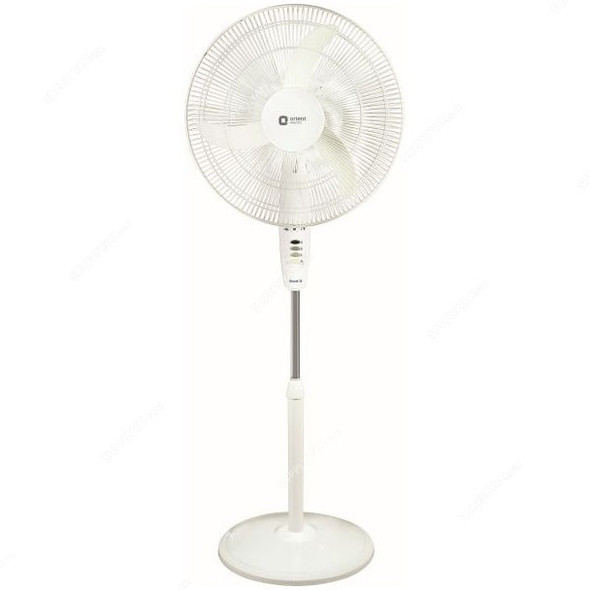 Orient Electric Stand Fan, STAND 38, 450MM, 64W, 1300RPM, White