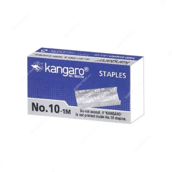 Kangaro Staple Pin, No.10-1M, Silver, PK1000