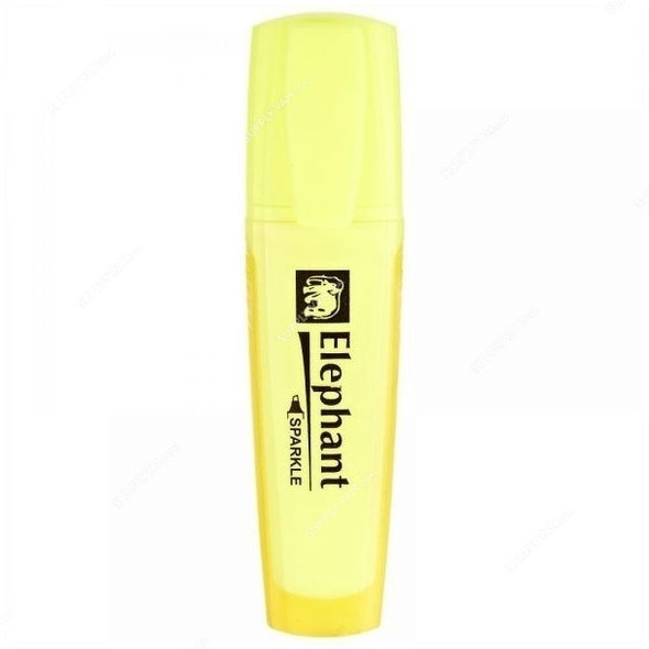 Elephant Highlighter, 206864PK4, Yellow, PK4