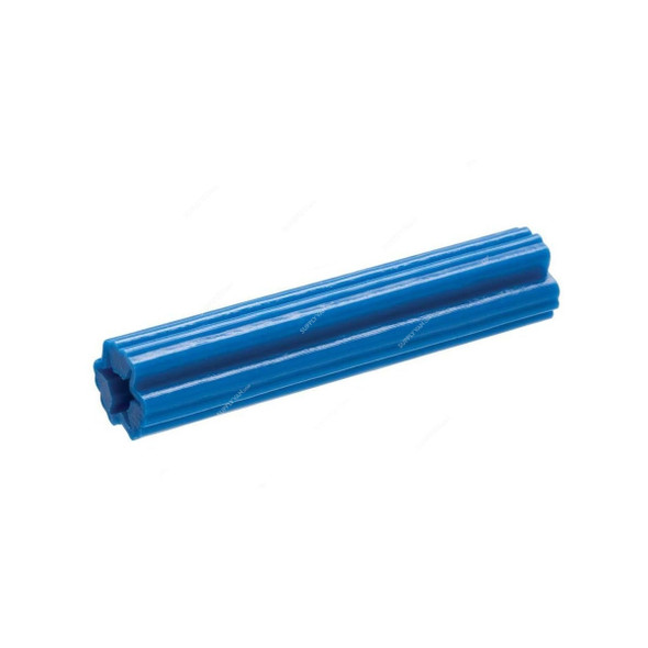 Expanded Wall Plug Screw Anchor, Plastic, 1 Inch, Blue, PK500
