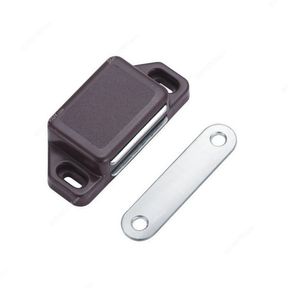 Yingda Magnetic Door Catcher, B-YD904, Plastic, 58x15MM, Brown