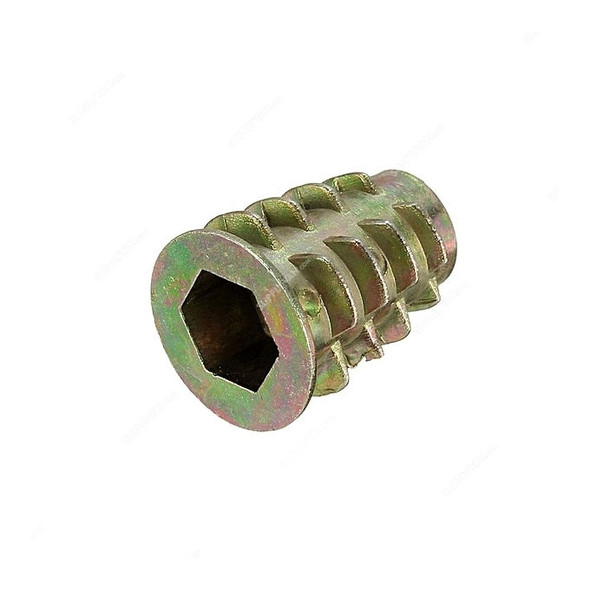 Yingda Insert Nut Screw Coupling Nut, YD806, Zinc Alloy, 6MM, Greenish Brown