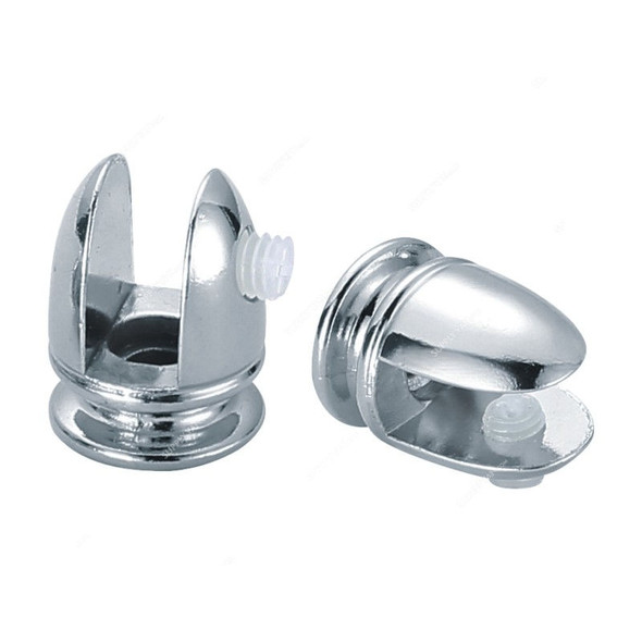 Yingda Adjustable Glass Holder Clip, YD-042, Zinc Alloy, 8MM, Silver