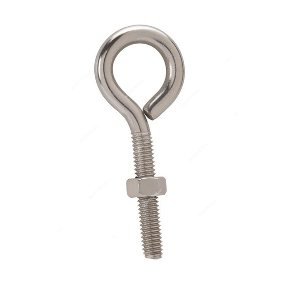 Rawl Bolt Eye Hook, Metal, 8MM, Silver