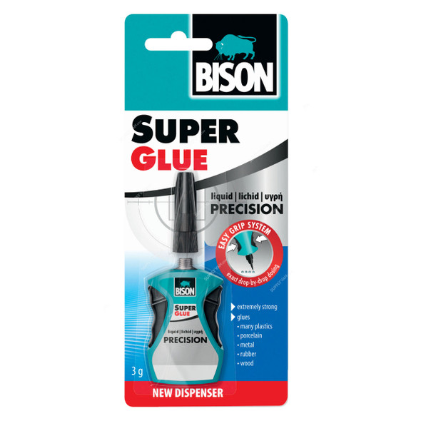 Bison Universal Adhesive, 71186, Nitro-Cellulose, Water Resistant, 3 GM