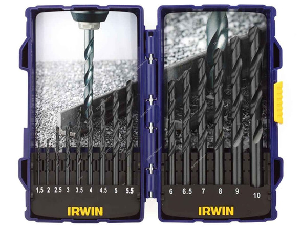 Irwin Drill Bit Set, 10503989, HSS, PK1