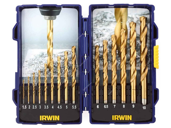 Irwin Drill Bit Set, 10503991, HSS Titanium, PK1