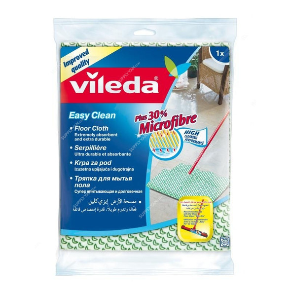 Vileda Easy Clean Floor Cloth, VLFC122440, 2+1 Free