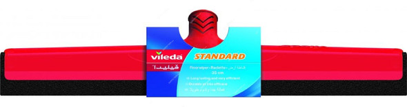 Vileda Floor Wiper With Stick, VLFC127191A, Foam, 35CM, Red and Black