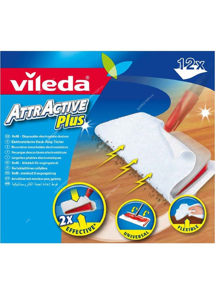 Vileda Floor Dust Cleaner Refill, VLFC125748, AttrActive Plus