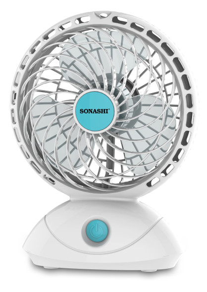 Sonashi Rechargeable Mini Fan, SRF-015, 5 Inch, 5W