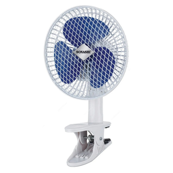 Sonashi Clip Fan, SF-8009-C, 7 Inch, 23W, Blue