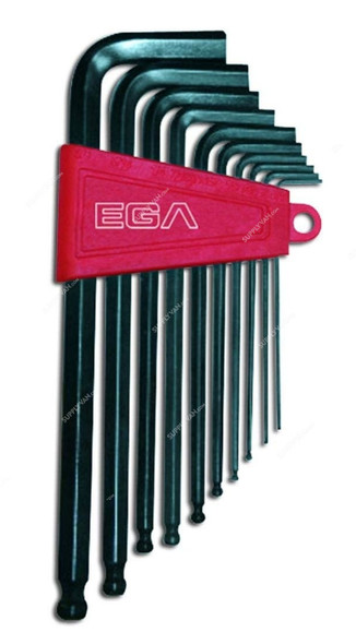 Ega Master Hexagonal Keys, 61496, 10 Pieces, Hex Head