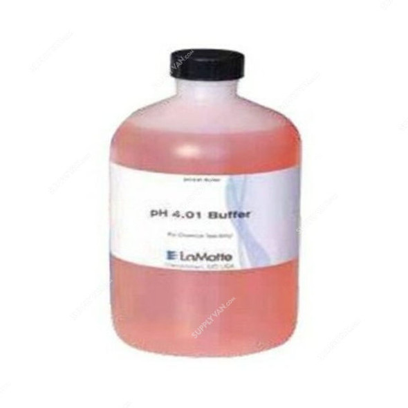 Lamotte pH Buffer Solution, 3771-L, 4.01 pH, Clear Red, 500 ML