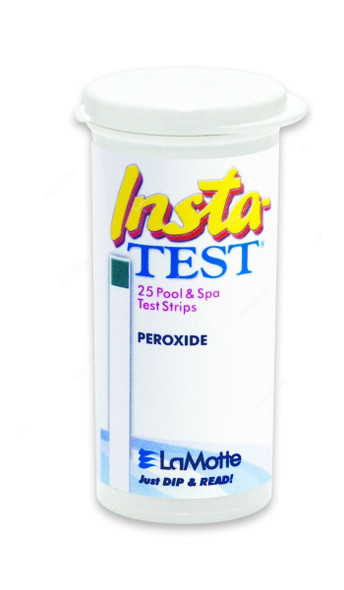 Lamotte Test Paper Strip, 2984, 90 ppm, White, 25 Strips/Vial