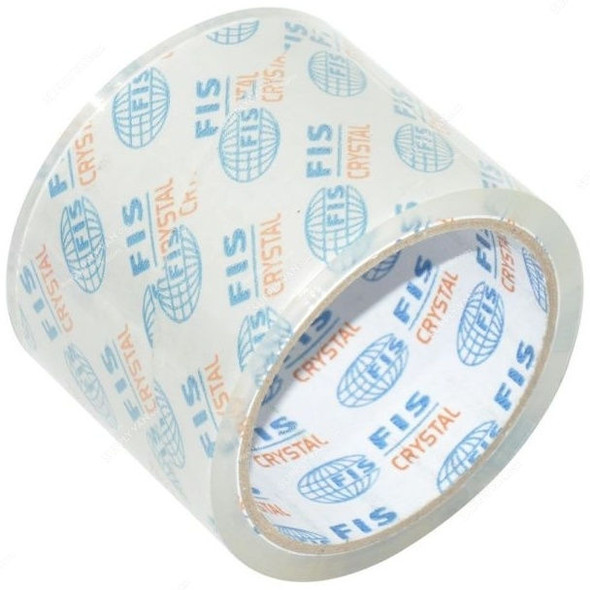 FIS Bopp Packing Tape, FSTA3X45CC, Polypropylene, 3 inch x 45 yds, Clear