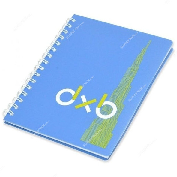 FIS Single Ruled Notebook with Spiral Binding, FSNBSA5PPBL, 148 x 210MM, 80 Pages, Blue