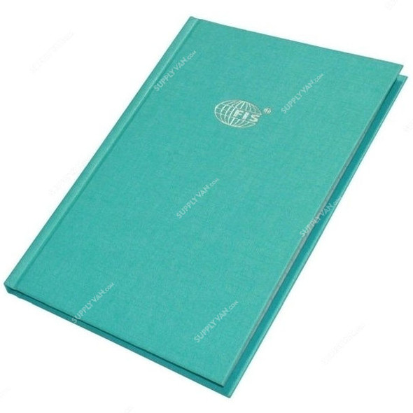 FIS Single Ruled Hard Cover 2 Quire Notebook, FSNBA52QGRGR, 148 x 210MM, 96 Pages, Green
