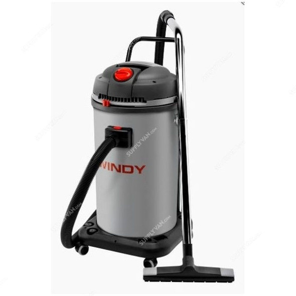 Lavor Two Motor Wet and Dry Vacuum Cleaner, WINDY-265-PF, 2000-2400W, 65 Litres, Black and Grey