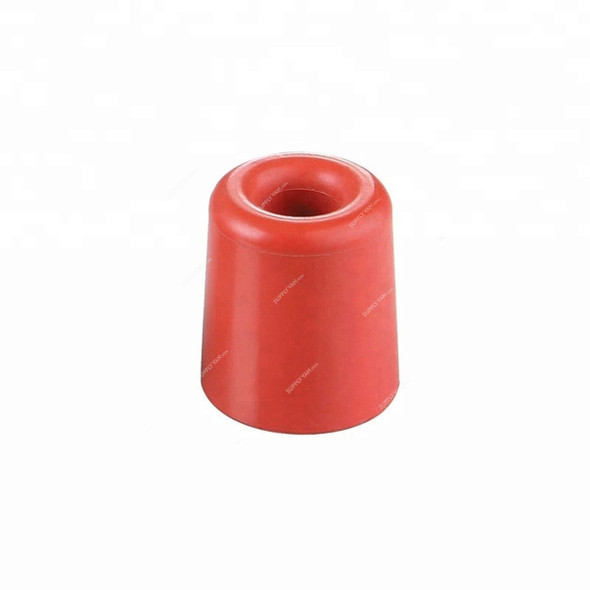 Door Stopper, 2 Inch, Rubber, Red