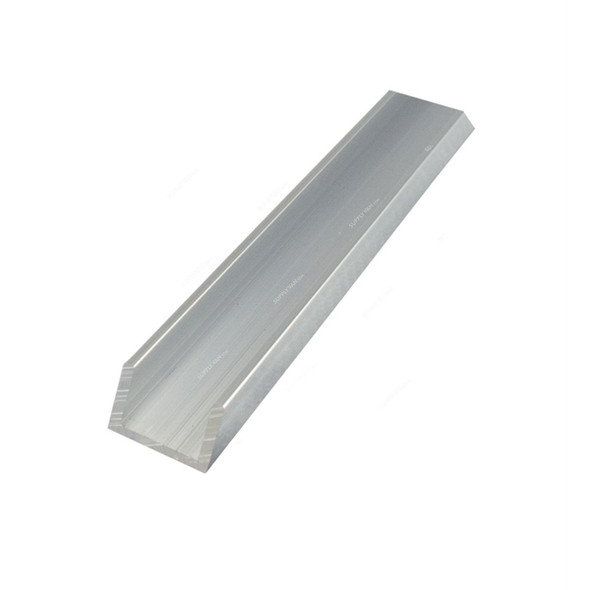 Extrusion Profile, Stainless Steel, U Shape, 36MM, Silver