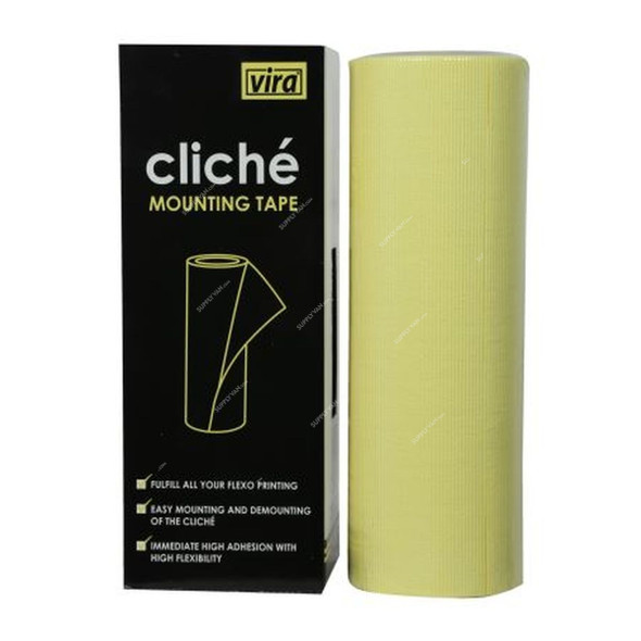 Vira Cliche Mounting Tape, 0.1MM Thk, 300MM Width x 5 Mtrs Length