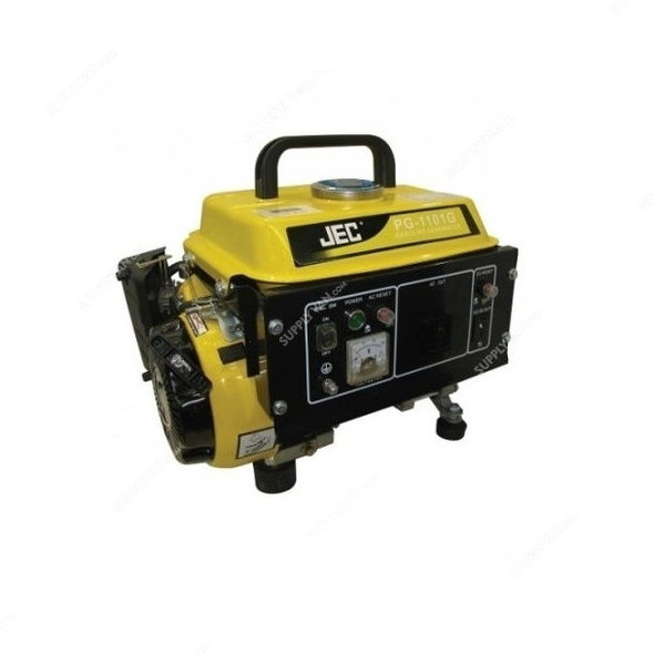 JEC 2.4HP 4 Stroke Gasoline Generator, PG-1101G, Black and Yellow