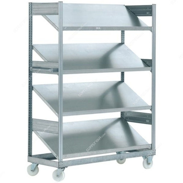 Bito Shelving W/ Inclined Shelves, 10-15182, 1815 x 1368MM, Galvanised