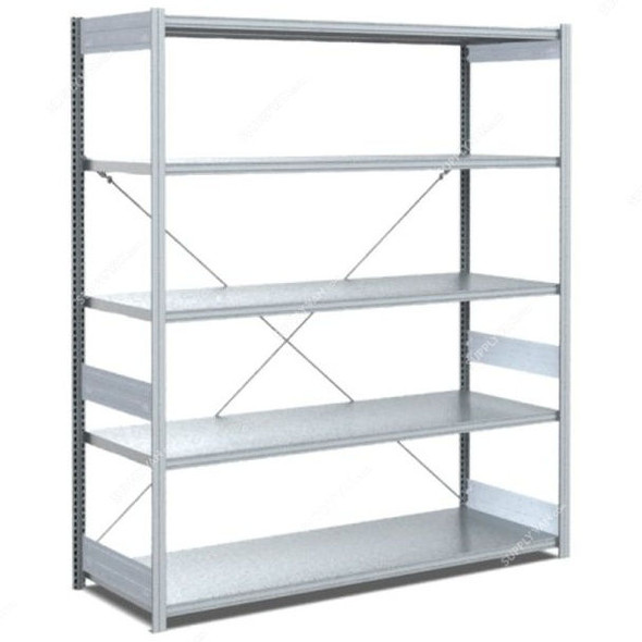 Bito Boltless Shelving W/ 5 Shelves, 10-17037, 2000 x 600MM, Galvanised