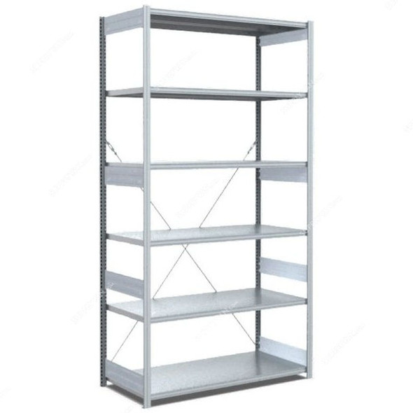 Bito Boltless Shelving W/ 6 Shelves, 10-17047, 2500 x 600MM, Galvanised