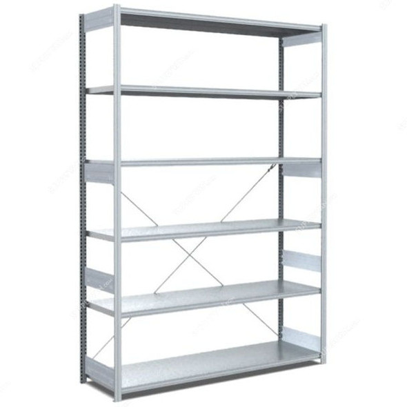 Bito Boltless Shelving W/ 6 Shelves, 10-17056, 2500 x 500MM, Galvanised