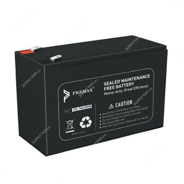 Premax UPS Battery, PM-BT7, 12V, Black