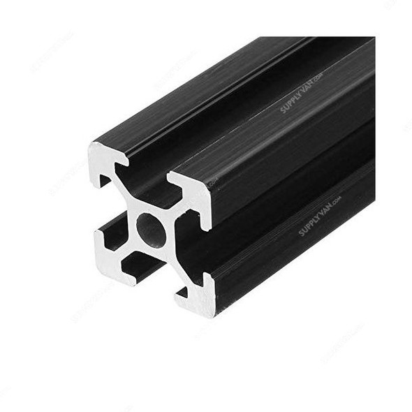 Extrusion T-Slot Profile, 15 Series, Aluminium, 15 x 15MM, Black, PK4