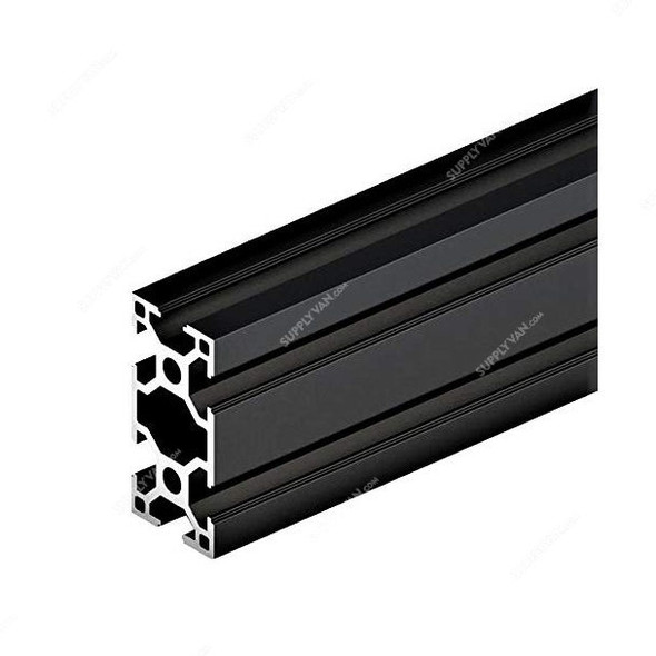 Extrusion T-Slot Profile, 30 Series, Aluminium, 30 x 60MM, Black, PK3