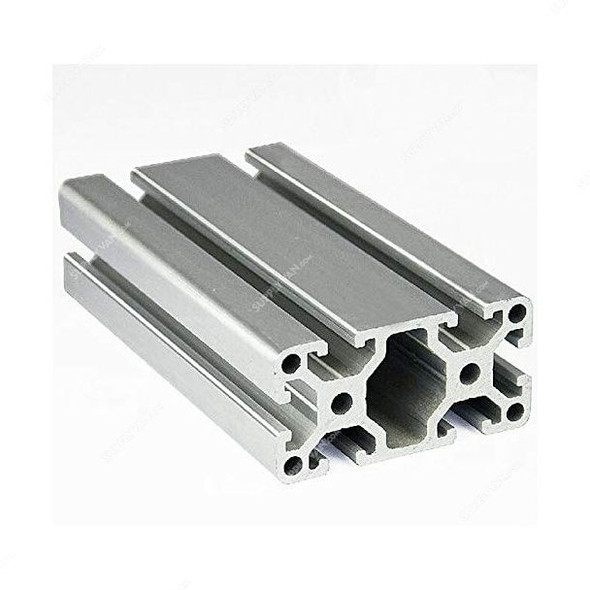 Extrusion T-Slot Profile, 40 Series, Aluminium, 40 x 80MM, Silver, PK4