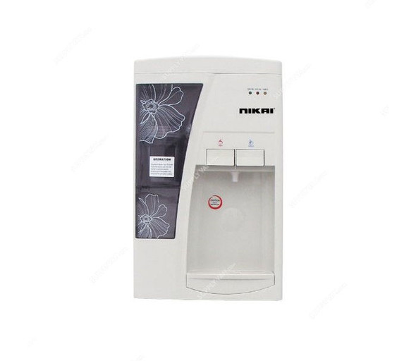 Nikai Water Dispenser, NWD1209, 16 Liters, 2 Tap, White and Grey