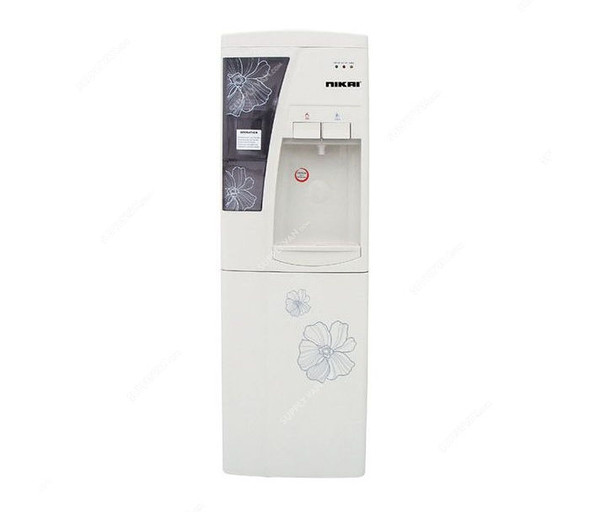 Nikai Water Dispenser With Cabinet, NWD1208, Premium Series, 16 Liters, 2 Tap, Off-White