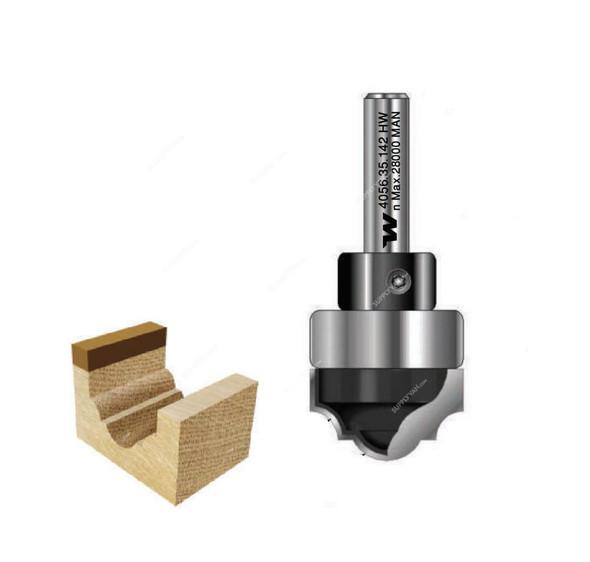 Witox Guided Classical Plunge Router Bit, 4056.35.142, TC, 35 x 14.3MM